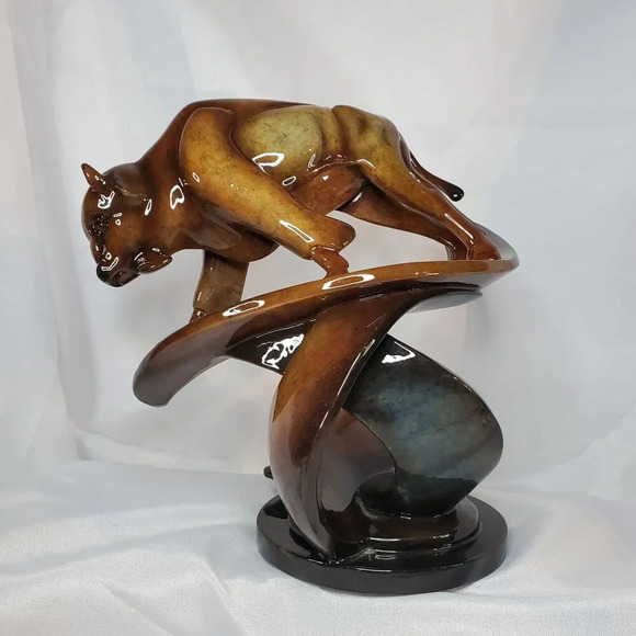 2005 Imago Buffalo Run Gold Ceramic Sculpture signed Stephen Herrero *READ* - Picture 4 of 16
